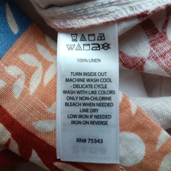 Sigrid Olsen Linen Shorts Size XL Patchwork New NWT - Picture 10 of 11